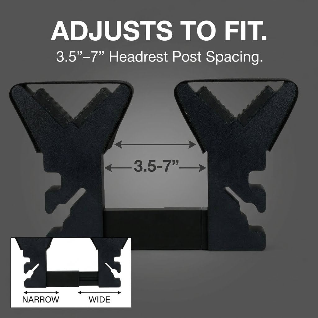 Adjustable Dual Gun Seat Mount – Secure, Space-Saving Rifle & Shotgun Holder for Trucks & SUVs