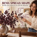 24-Inch Artificial Cimicifuga Plant with Realistic Silk Leaves and a Lifelike Touch