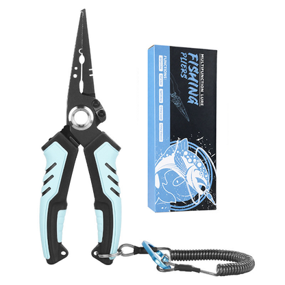 🎣17-4 Stainless Steel Fishing Pliers – Tungsten Carbide Cutter & Hook Remover🎣
