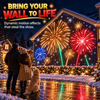 🎄Christmas LED House Net & Smart Outdoor Wall Curtain Light✨