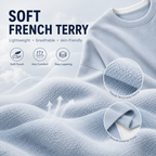 Effortless Casual Style: Women's Relaxed Layered Crewneck Sweatshirt Everyday Top
