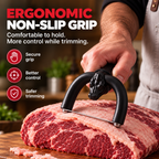 🥩 Handheld Fat Trimmer for Beef & Pork, Portable Meat Fat Remover Tool, Easy Brisket Trimming BBQ Kitchen Gadget