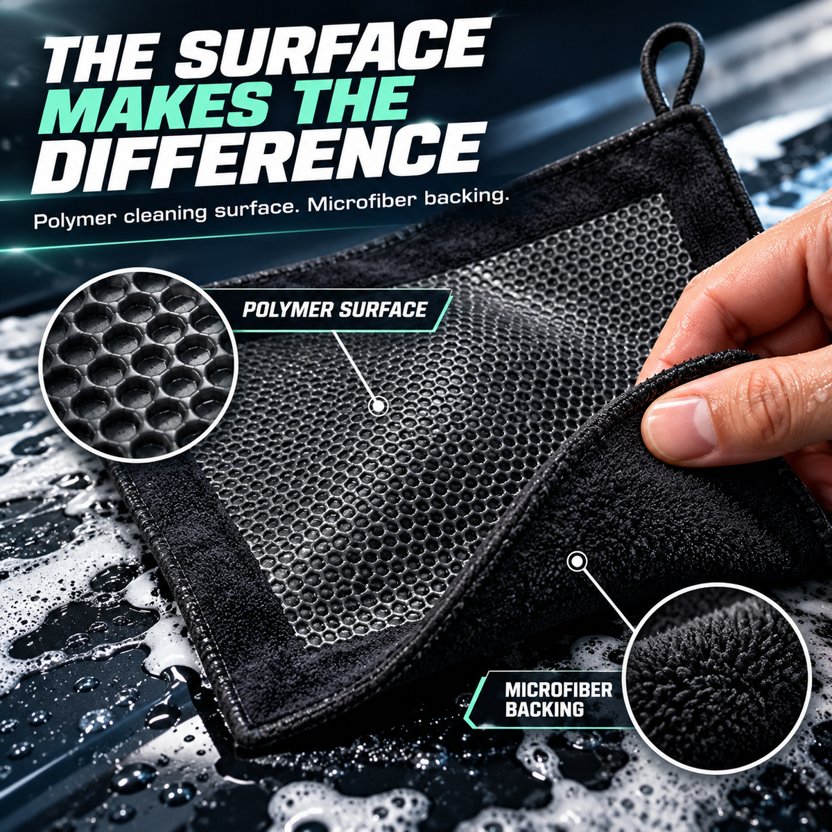 🚗The Faster Way to Clay:  Premium Polymer Clay Towel for a Mirror-Smooth Finish