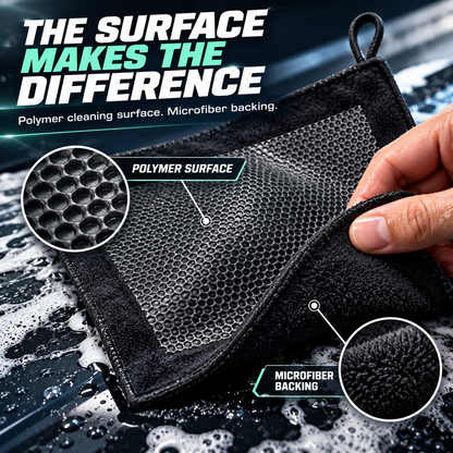 🚗The Faster Way to Clay:  Premium Polymer Clay Towel for a Mirror-Smooth Finish