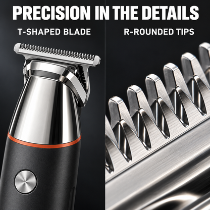 5-in-1 Men's Grooming Kit – Magnetic Heads, Precision Trimming & USB Rechargeable