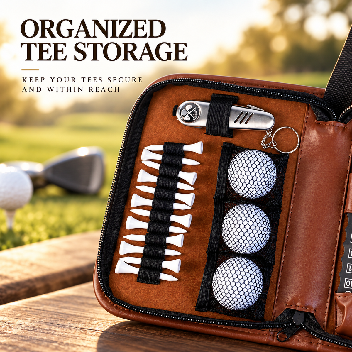 Personalized Golf Accessories Organizer Case