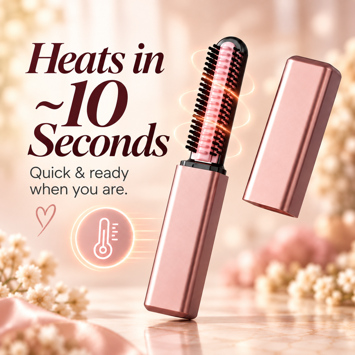 💕 Cordless Mini Curling Iron – Style Anytime, Anywhere! ✨