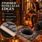 💀 3D Halloween Rug, Spooky Optical Illusion Skeleton Rug🎃