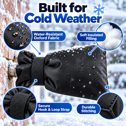 4-Pack Insulated Outdoor Faucet Covers for Winter
