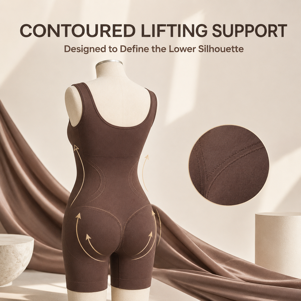 The Ultimate No-Hassle Bodysuit: Open-Back Tummy Control & Butt Lifting Shaper
