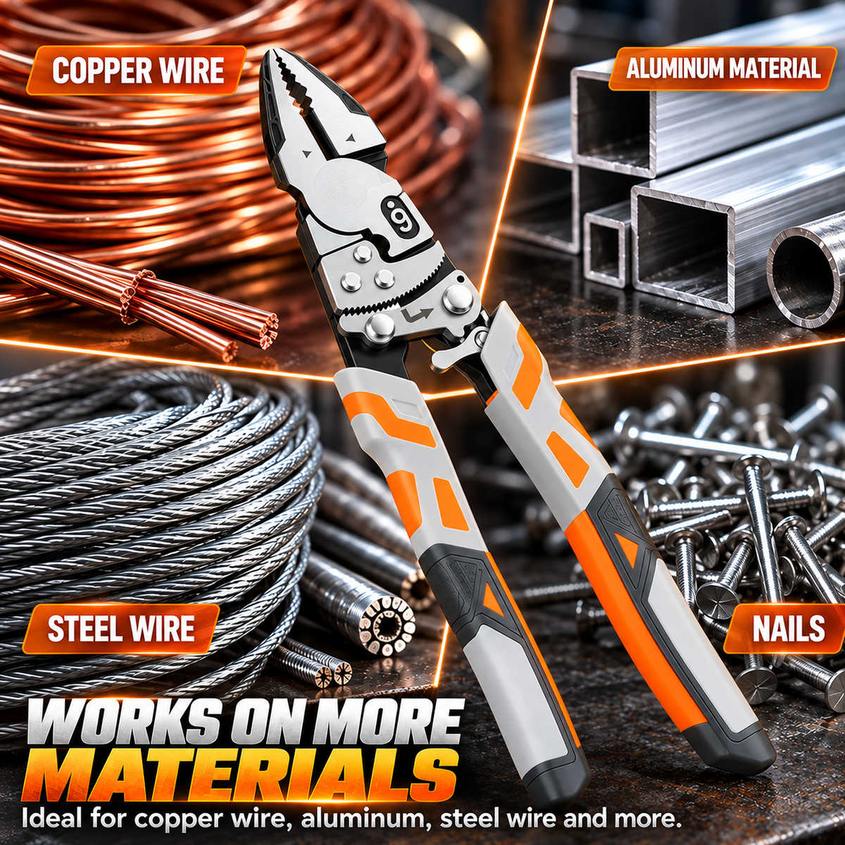 Ratcheting Locking Pliers — Grip, Cut, Crimp & Hold With Less Hand Effort