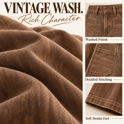 Vintage High-Waisted Wide-Leg Denim Jeans | Ultra-Soft Comfort & Relaxed Fit