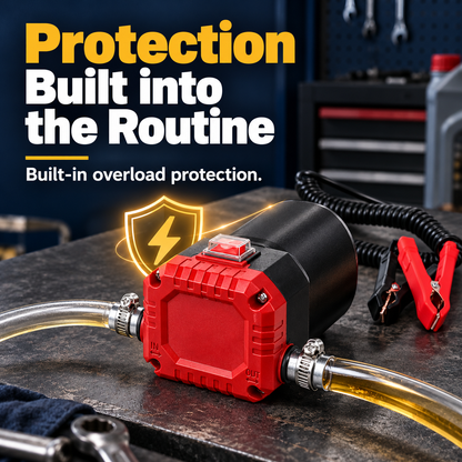 🛠️ 12V 80W Electric Oil Extractor & Diesel Transfer Pump Kit with Hoses – For Compatible Cars, Trucks, RVs & Boats