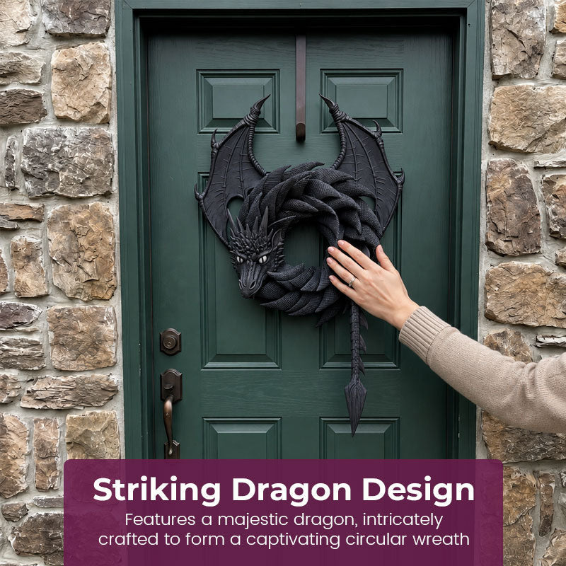 Handmade Dragon Wreath