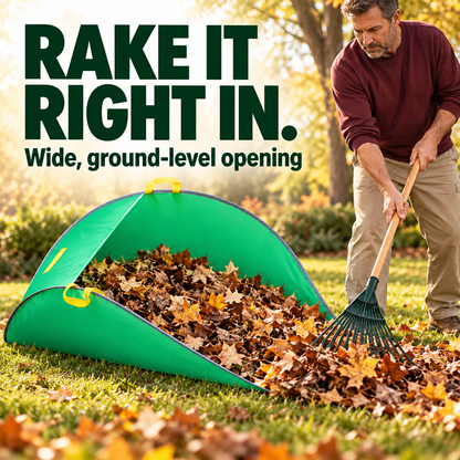 Pop-Up Leaf Collector – Large Capacity Foldable Yard Waste Bag for Easy Lawn & Garden Cleanup