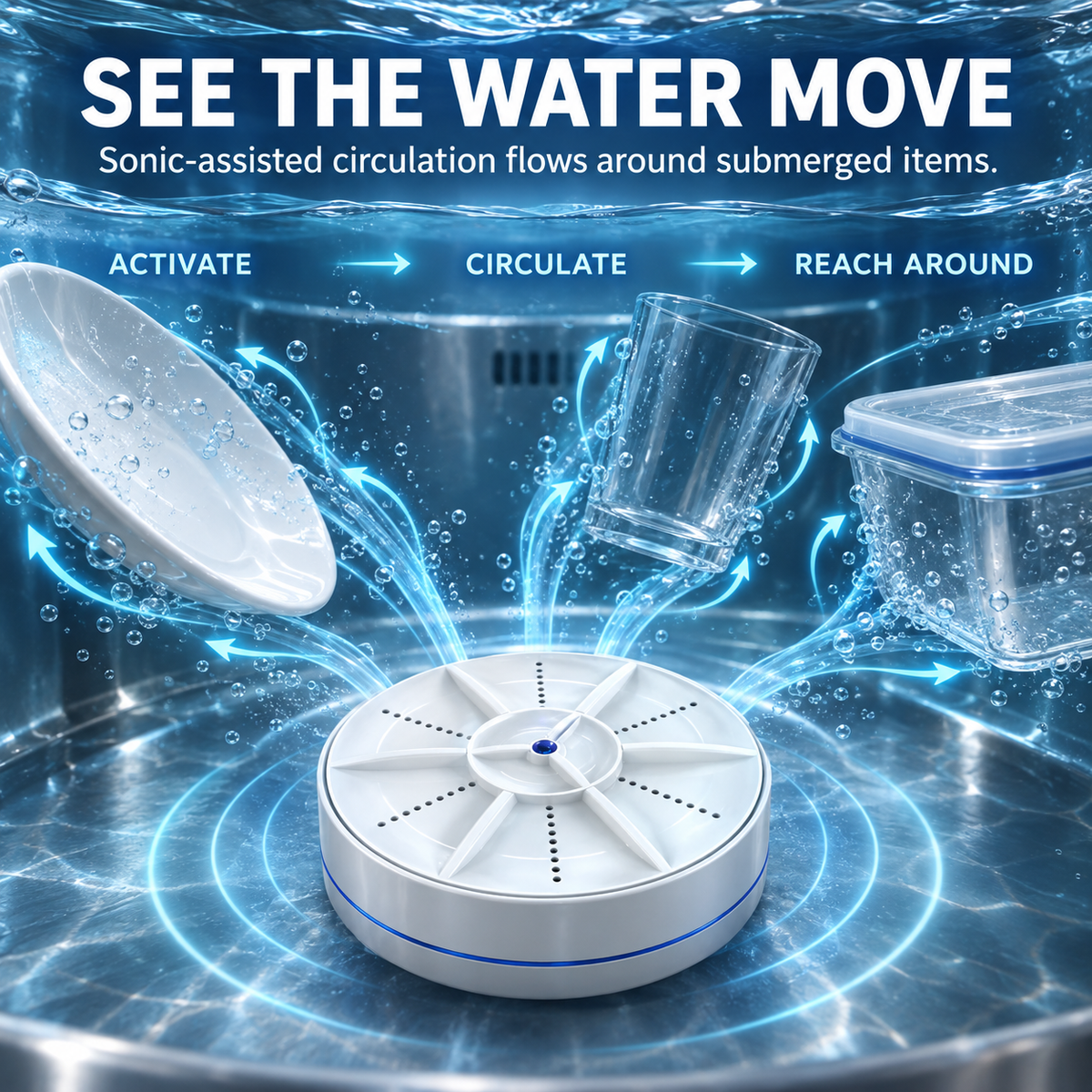 🫧Portable Ultrasonic Mini Washer for Dishes & Laundry🫧