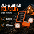 ☀️ Portable Solar Power Station & Outdoor Solar Generator Kit — All-In-One Backup Power, USB Device Hub & LED Camping Light 🏕️🔋