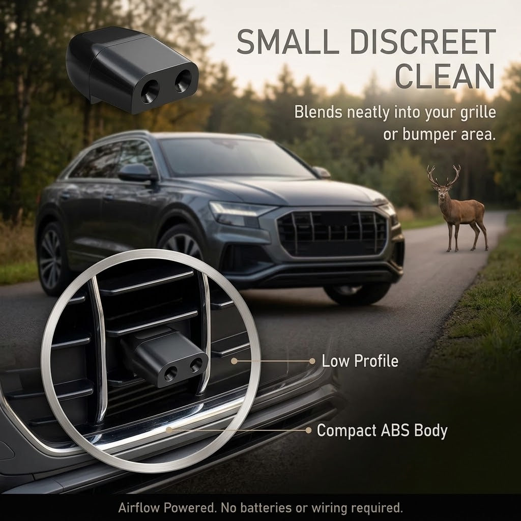 Car Deer Whistles for Low-Profile Wildlife Alerting
