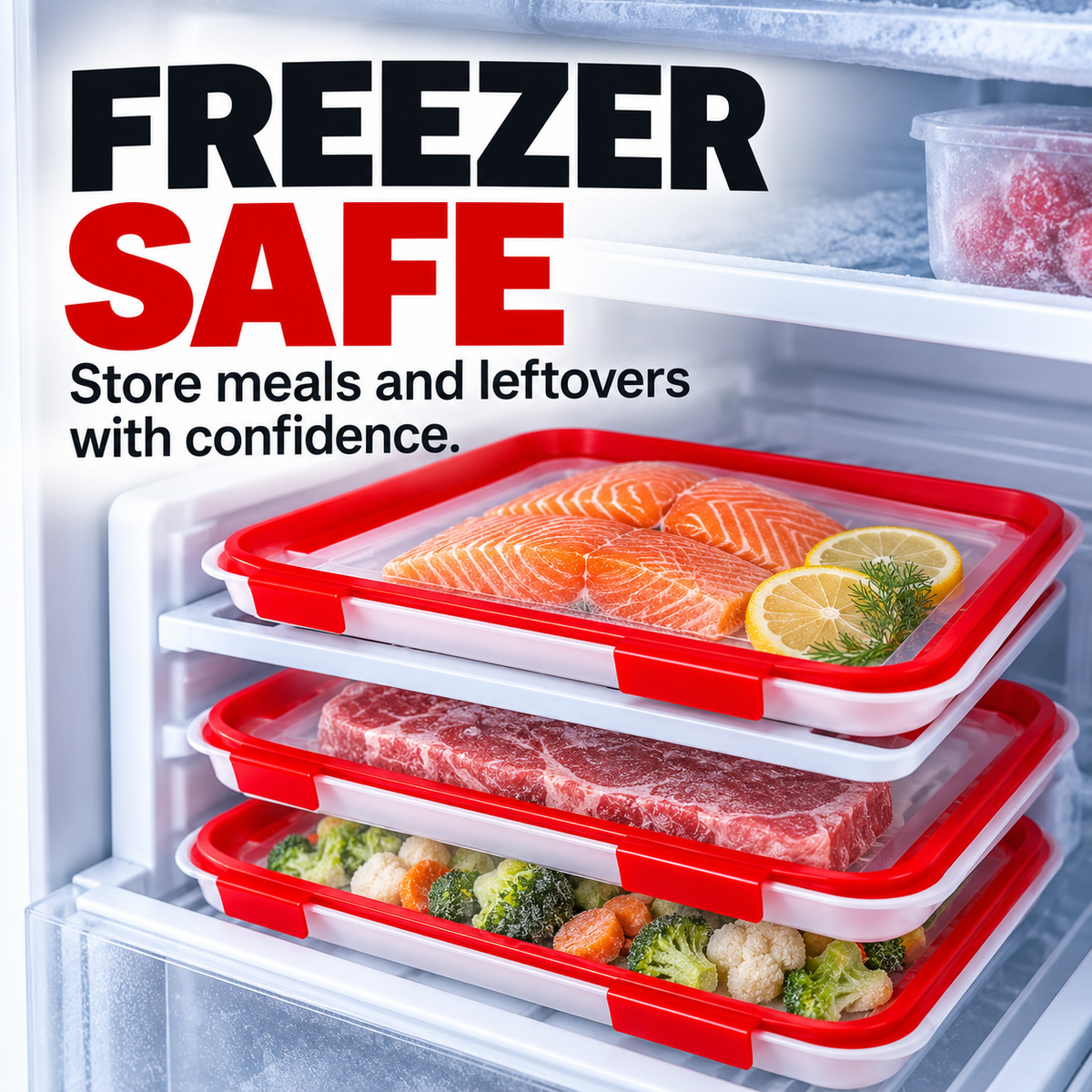 🍓 Portable Snack Tray with Stretch Lid – Snack Anywhere! 🥨