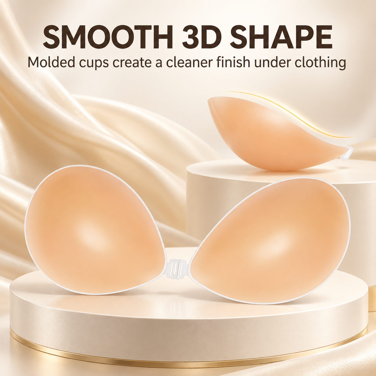 Invisible Adhesive Silicone Bra for Strapless & Backless Looks