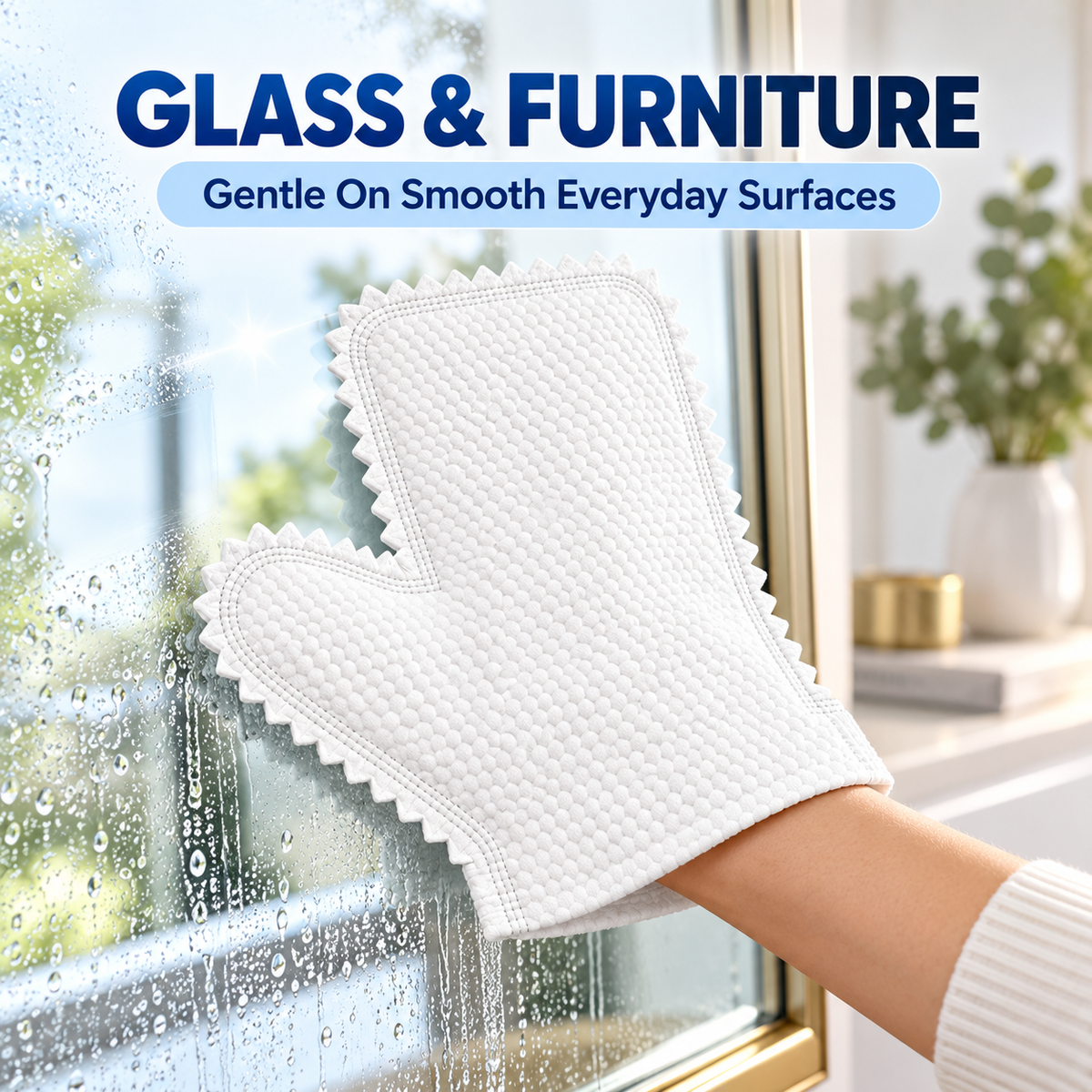 50-Pack Reusable Microfiber Cleaning Gloves – Wet & Dry Multi-Surface Cleaning