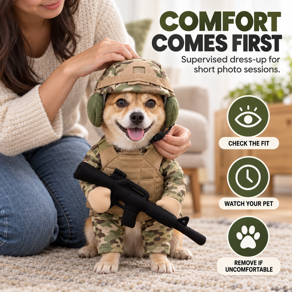 Pet Tactical Character Costume Set