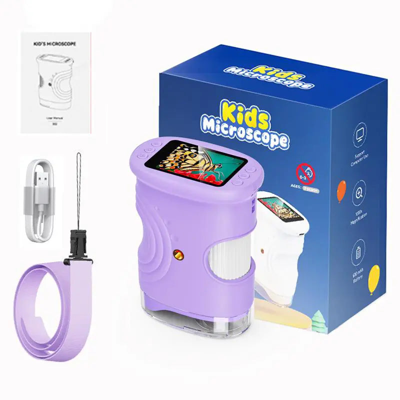 🔬 Kids’ 1000X Digital Microscope with 2.0″ Screen & Photo/Video Capture