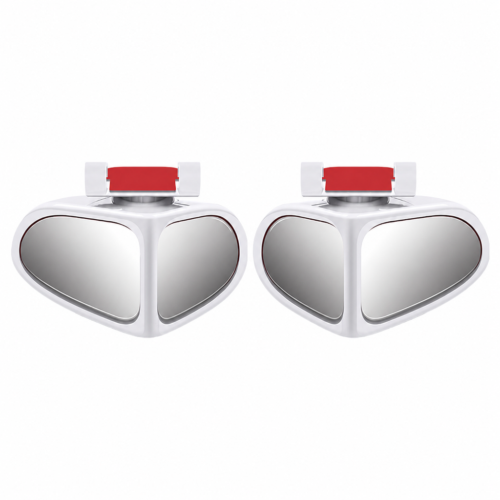 2 PCS 360° Rotating Dual-Lens Rearview Assist Blind Spot Mirror