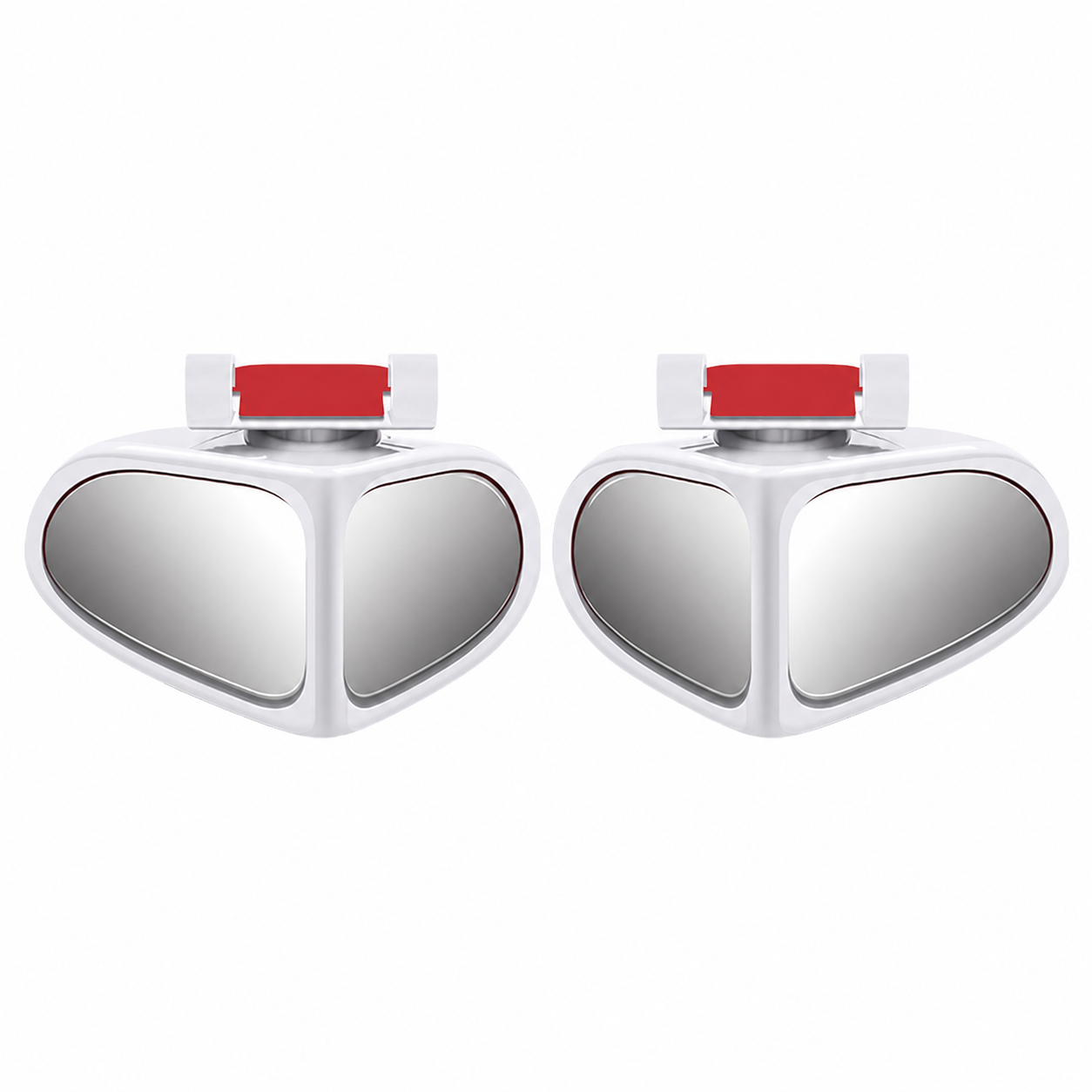 2 PCS 360° Rotating Dual-Lens Rearview Assist Blind Spot Mirror