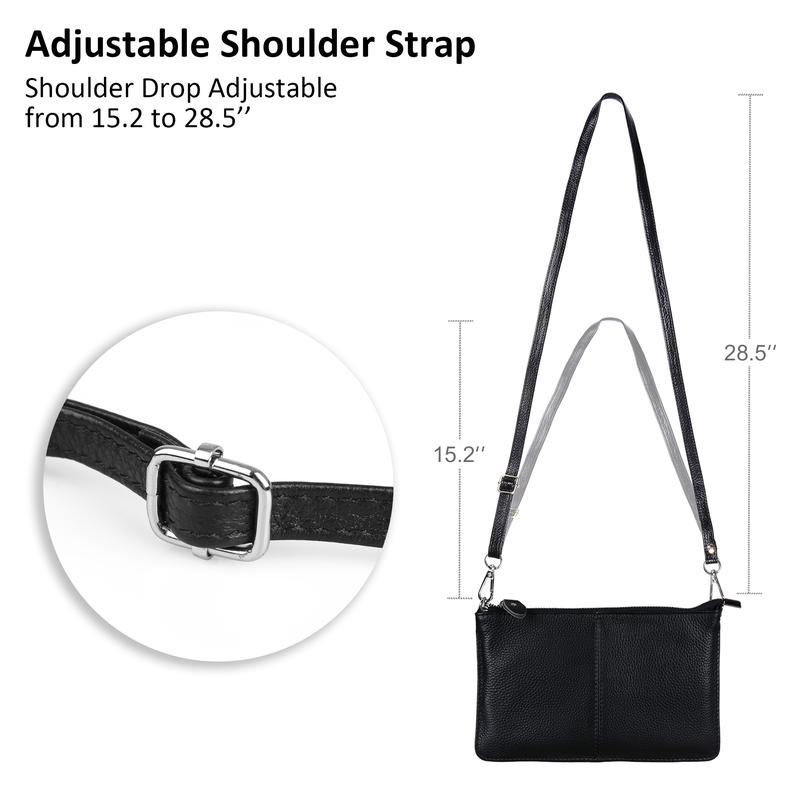 👜Women's 3-in-1 Authentic Leather Wristlet - RFID Blocking👜