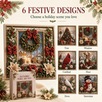 3D Christmas Fabric Poke Art Kit
