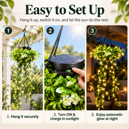 Solar Artificial Plants Hanging lights– Bring Your Garden to Life After Dark