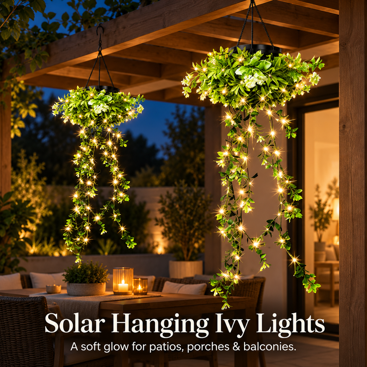 Solar Artificial Plants Hanging lights– Bring Your Garden to Life After Dark