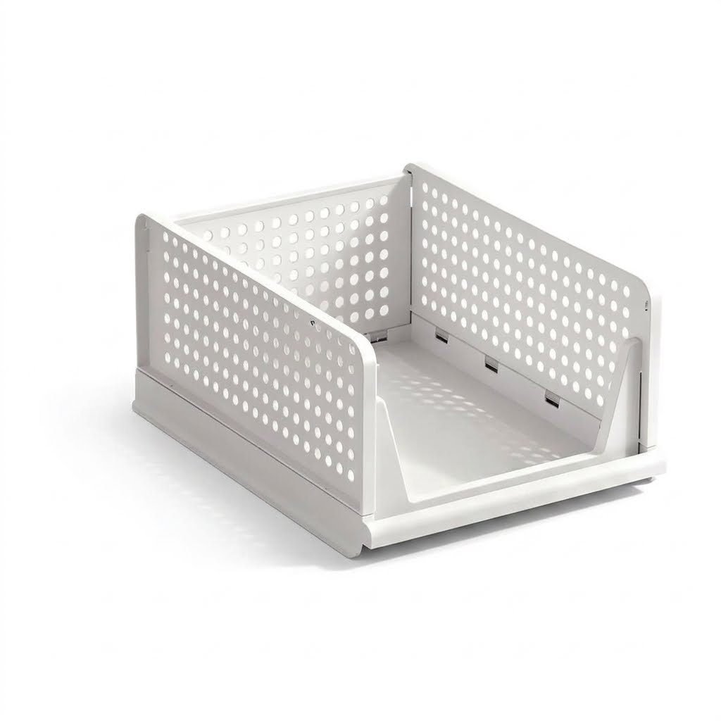 Foldable Drawer-Style Wardrobe Storage Box – Stackable Clothing & Closet Organizer