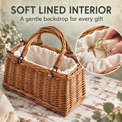 Rattan Wicker Gift Basket – DIY Decorative Handbag