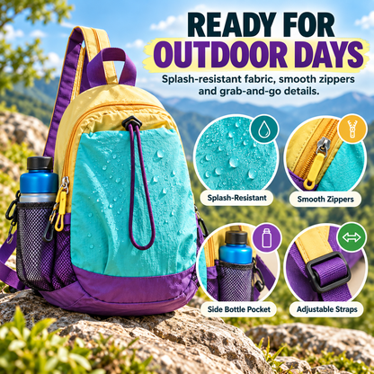 Lightweight Outdoor Mini Backpack – Compact, Splash-Resistant & Ready for Every Adventure