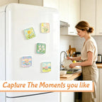 📸 Freeze Your Beautiful Memories | 10pcs Clear Acrylic Magnetic DIY Photo Frames for Fridge ✨