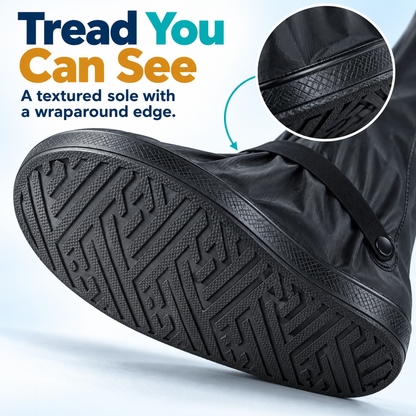 All-Weather Waterproof Shoe Covers for Men & Women ☔ | Non-Slip Tall Rain Boot Guards with Secure Fit 👟