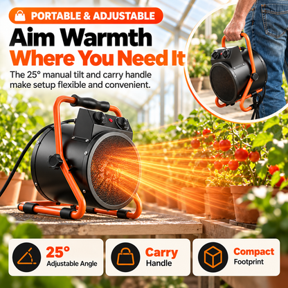 🌱2000W Greenhouse Heater – Keep Your Growing Space Warm & Comfortable