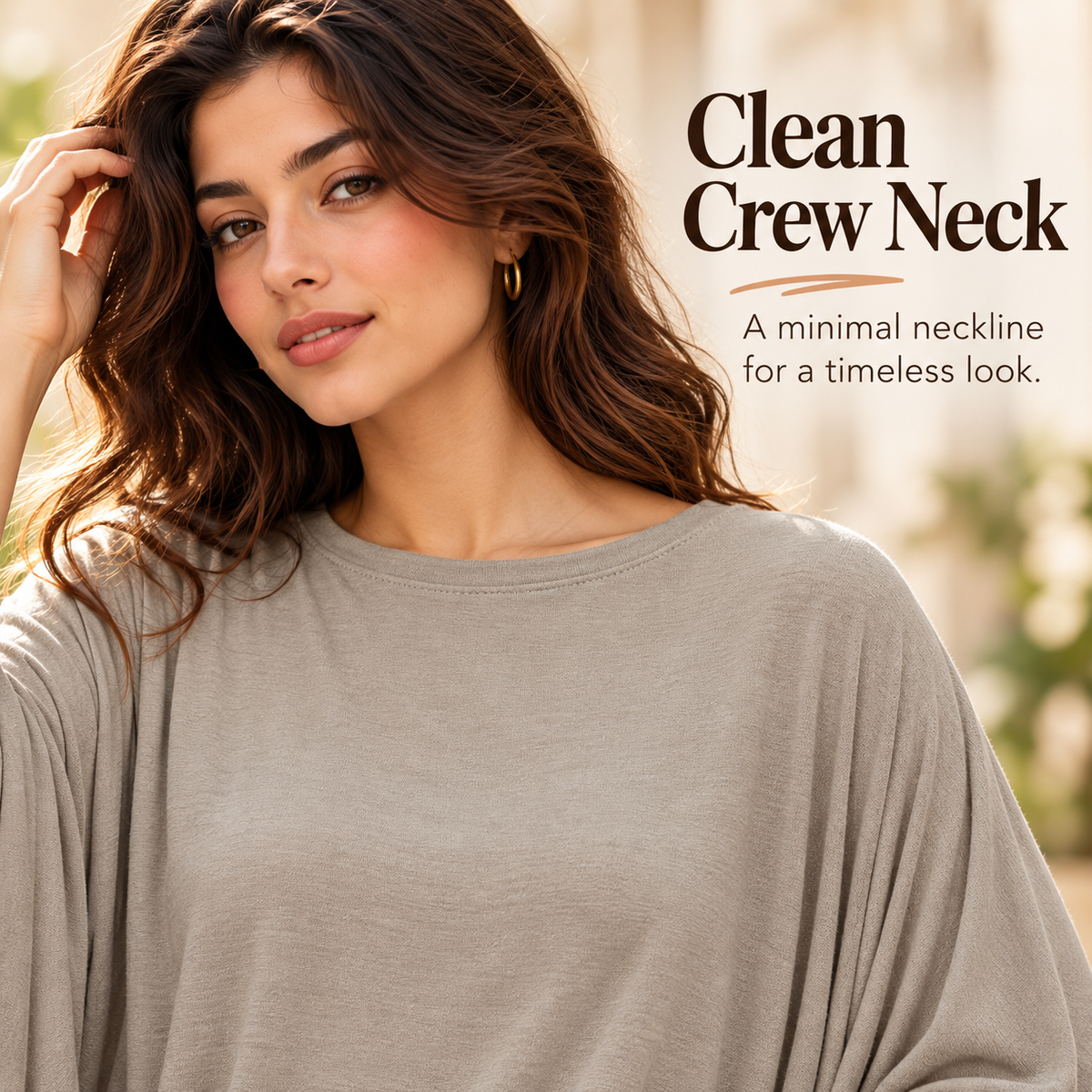✨ Oversized Batwing Sleeve Tee – Relaxed Fit, Effortless Style! 💕