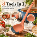 3-in-1 Silicone Ladle & Scraper Spoon