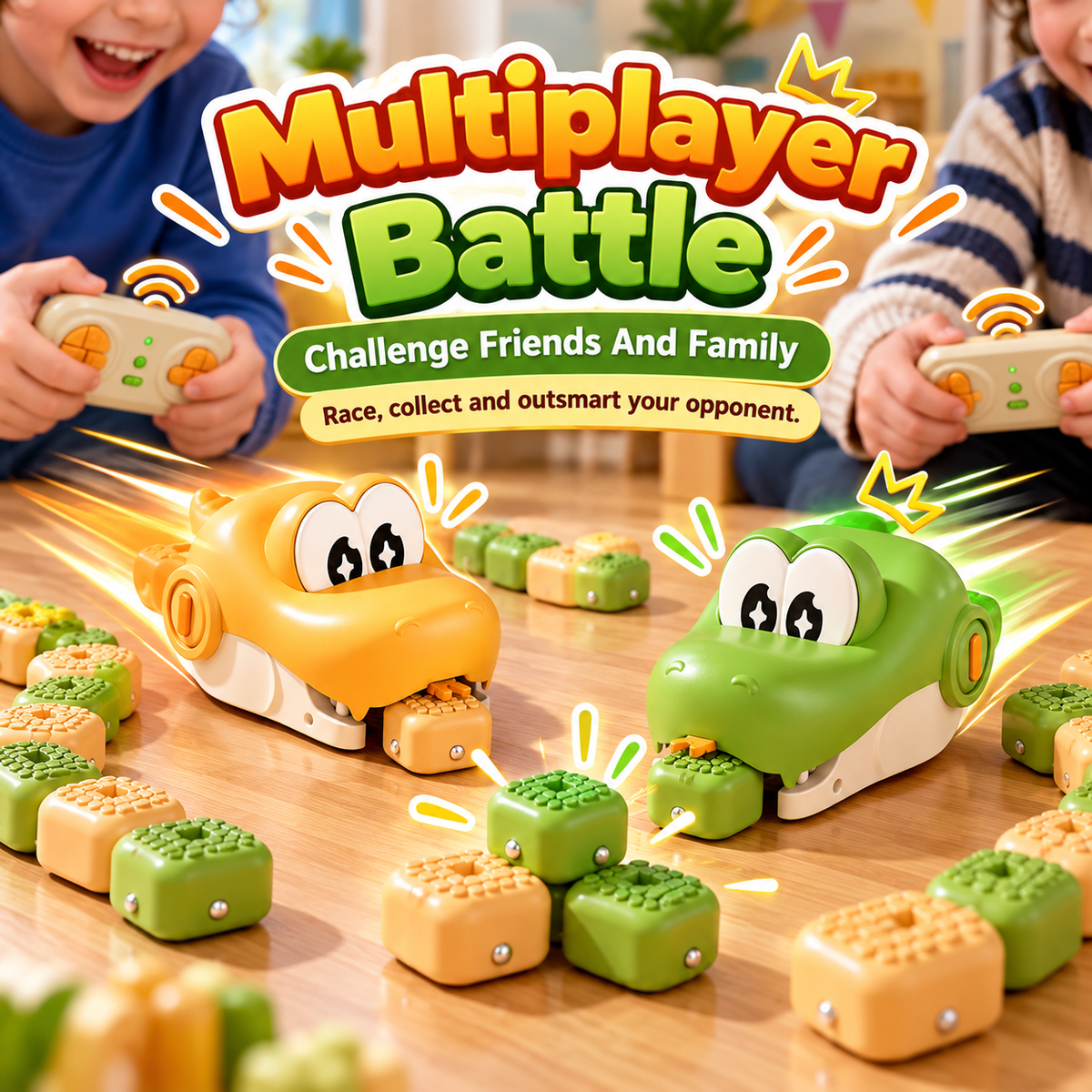 Remote Control Snake Battle Game – Magnetic Multiplayer Toy