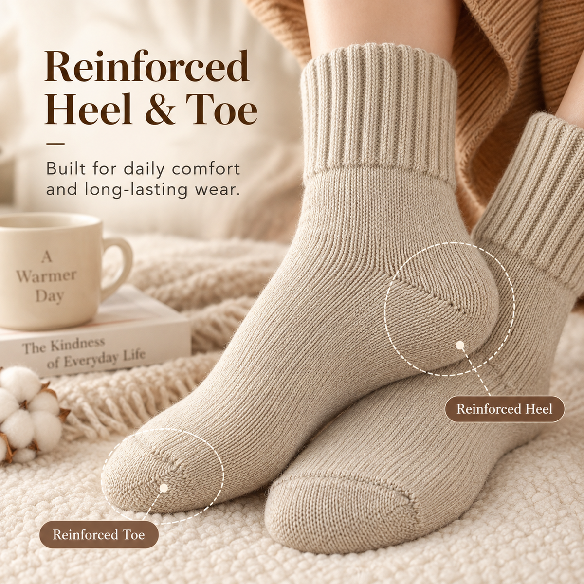 5-Pack Women’s Warm Mid-Calf Socks