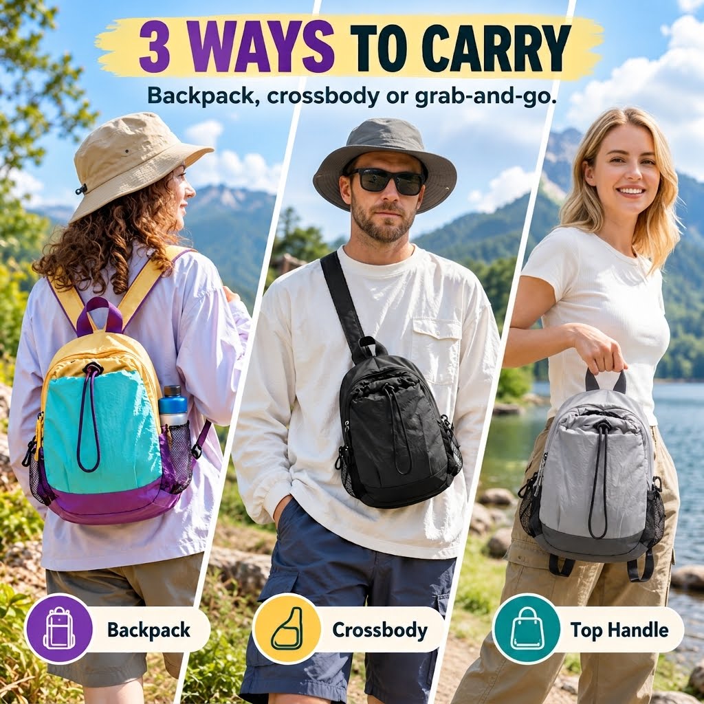 Lightweight Outdoor Mini Backpack – Compact, Splash-Resistant & Ready for Every Adventure