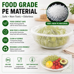 🔥100Pcs Versatile Stretch-to-Fit Disposable Food Covers Fresh Keeping Bags