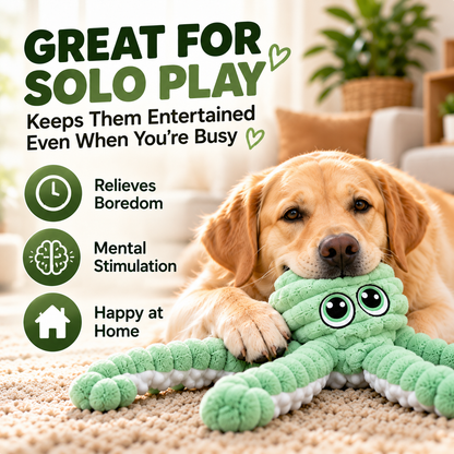 🐶 27" Jumbo Squeaky Octopus Dog Toy – Perfect for Tugging, Fetching & Solo Play🐙