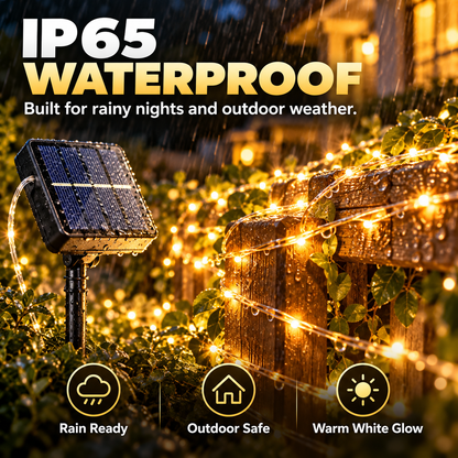 2-Pack Solar Fairy String Lights for Magical Outdoor Glow