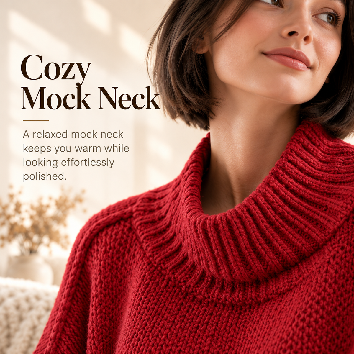 🍂 Oversized Batwing Sleeve Knit Sweater – Effortless Fall Style! 💕