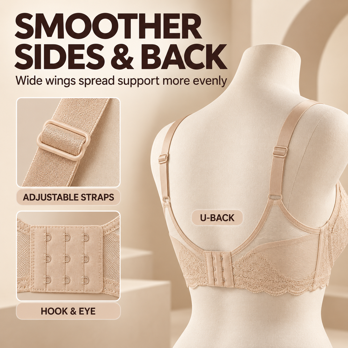 Full-Coverage Lace Minimizer Underwire Bra
