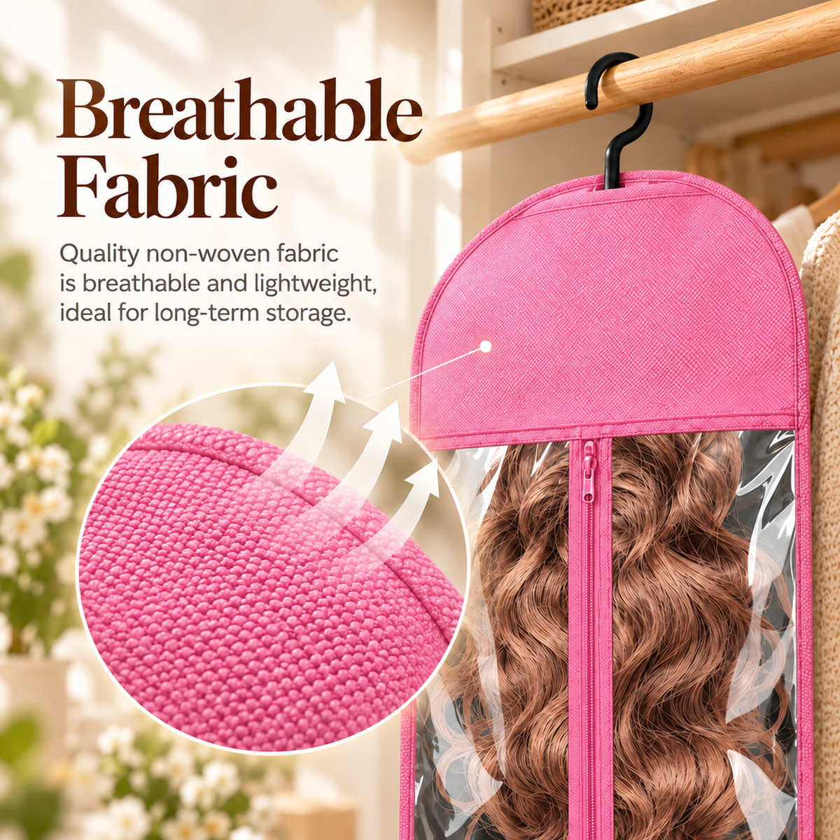 💖Clear Wig Storage Bag – Keep Your Wigs Neat & Dust-Free!👩‍🦰